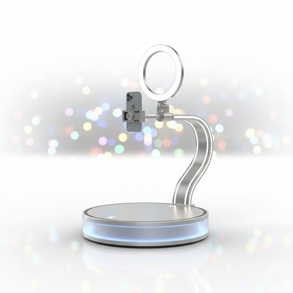Miete eine 360° Foto Booth mit rotem Teppich und Equipment und Utensilien zum verkleiden.